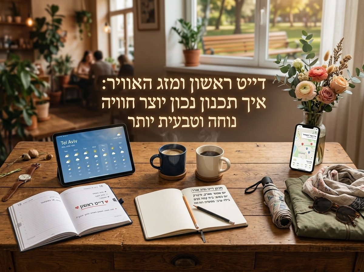 דייט ראשון ומזג האוויר: איך תכנון נכון יוצר חוויה נוחה וטבעית יותר
