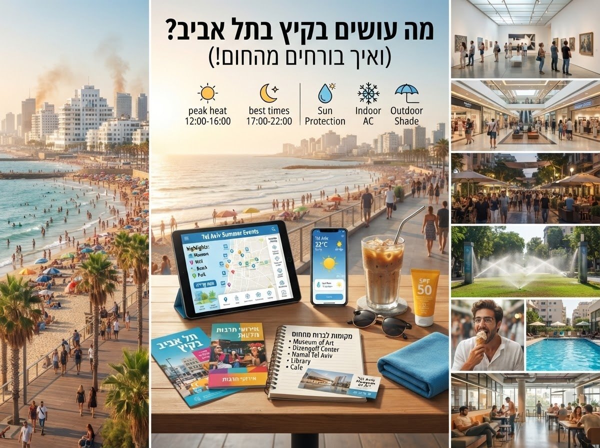 מה עושים בקיץ בתל אביב? (ואיך בורחים מהחום!)